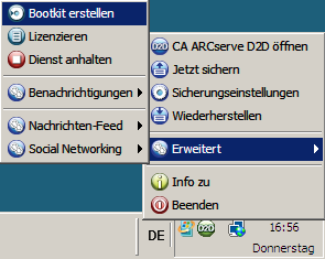 Menü zur Bootkit-Erstellung