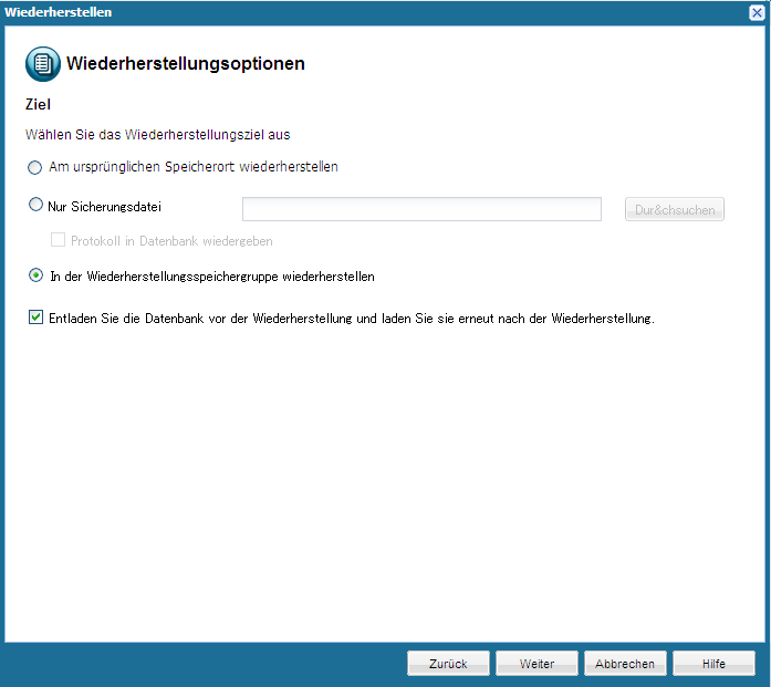 Anwendungswiederherstellung - Exchange 3