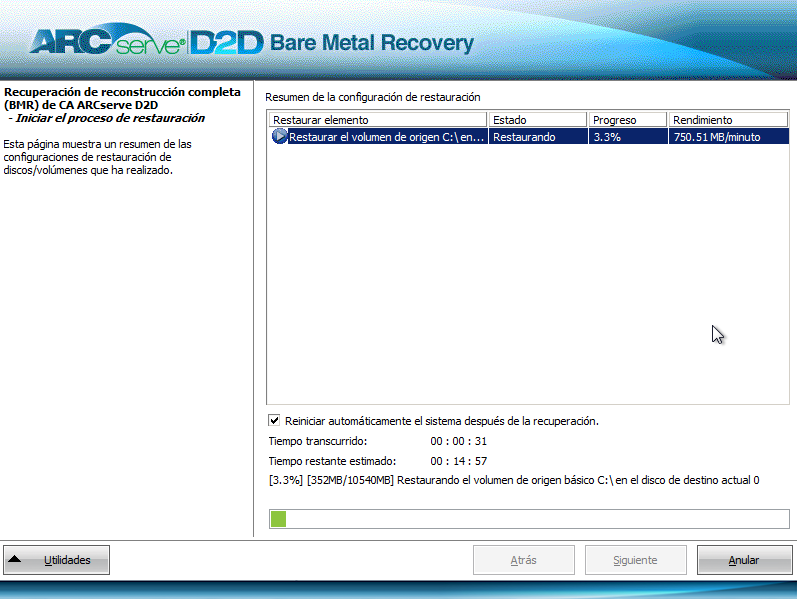 cad2d--BMR - start restore process screen-W