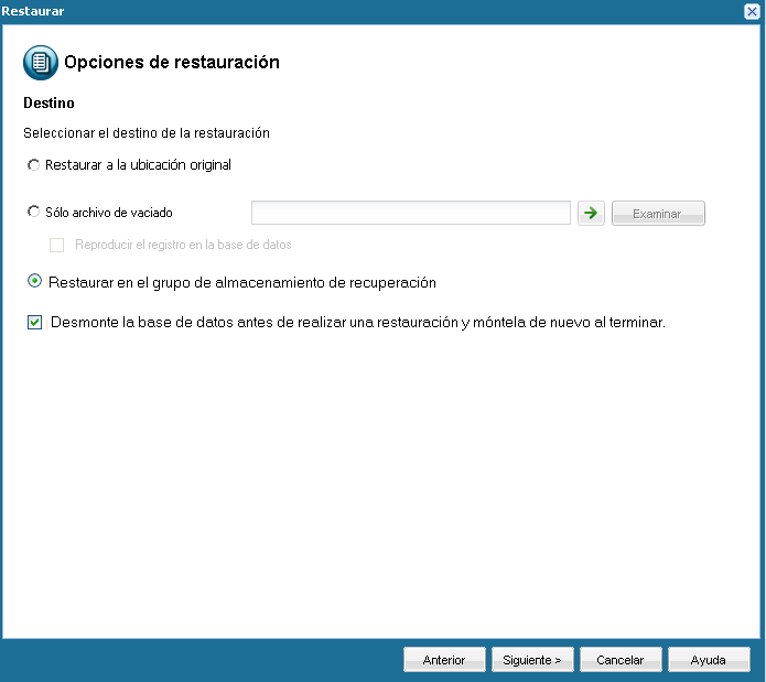 Recuperación de la aplicación - Exchange 3