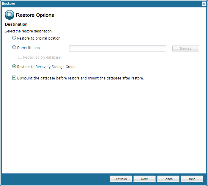 Application Recovery - Exchange 3